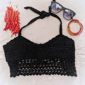 NWT Super Sexy Knit Halter Crop Top